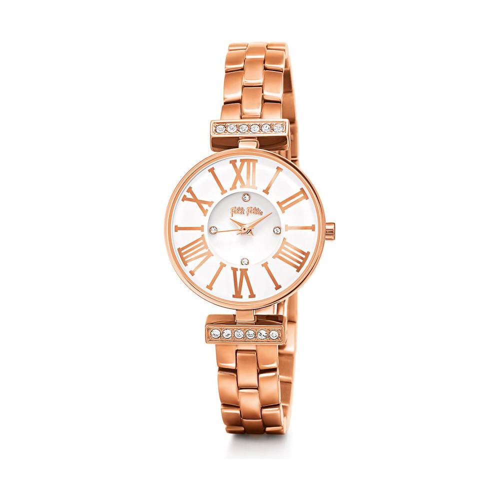 Folli Follie Gold Steel Watch Folli Follie