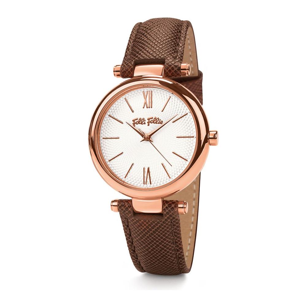 Folli Follie Brown Leather Watch Folli Follie