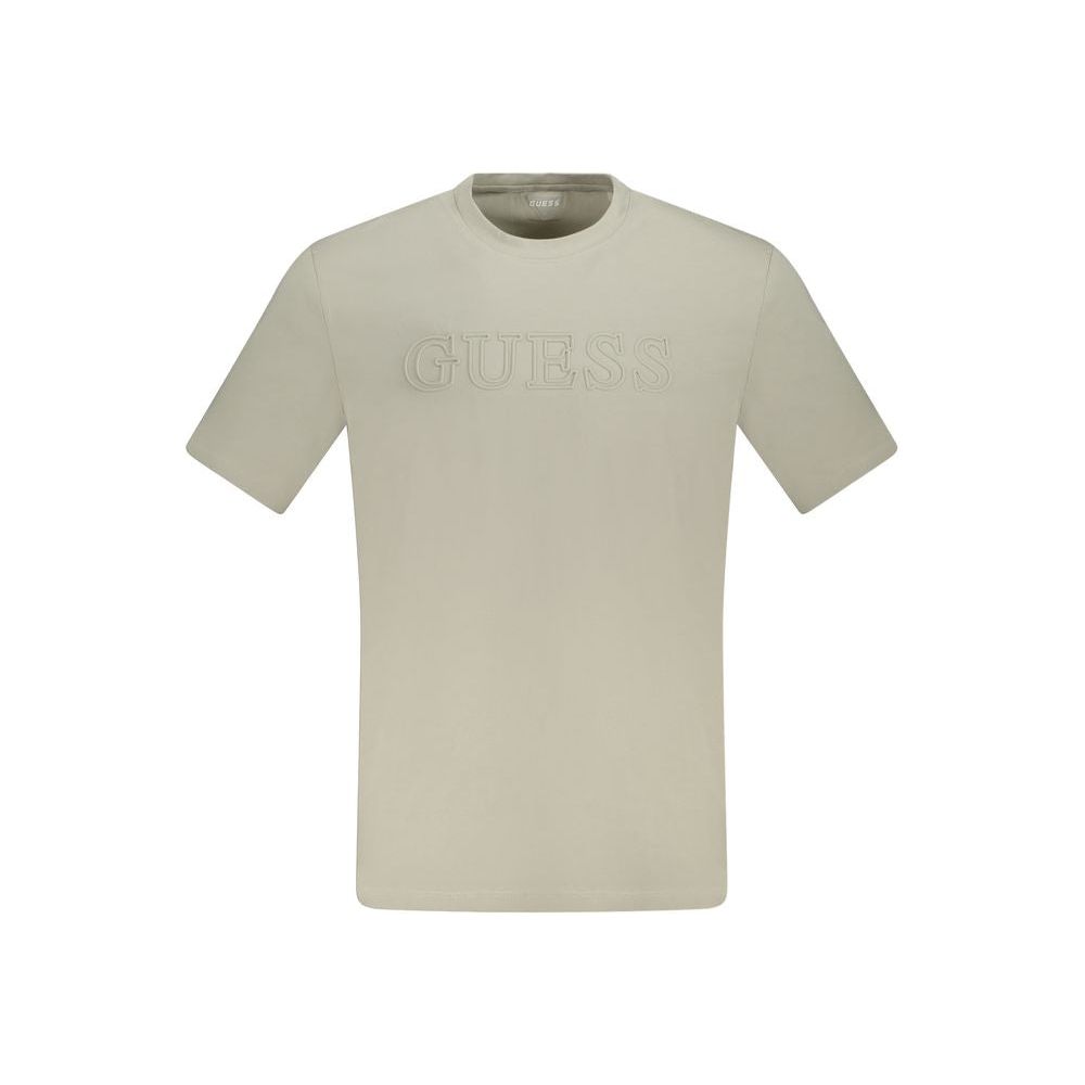 Guess Jeans Beige Cotton T-Shirt Guess Jeans