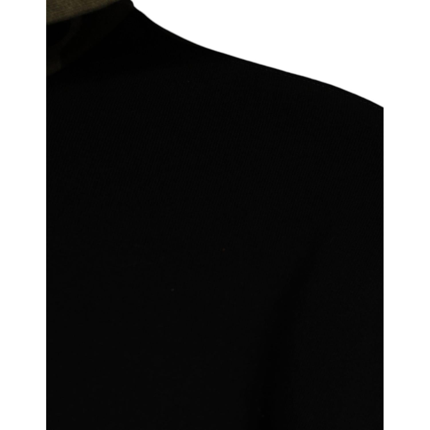 Dolce & Gabbana Black Camouflage Hooded Sweatshirt Sweater