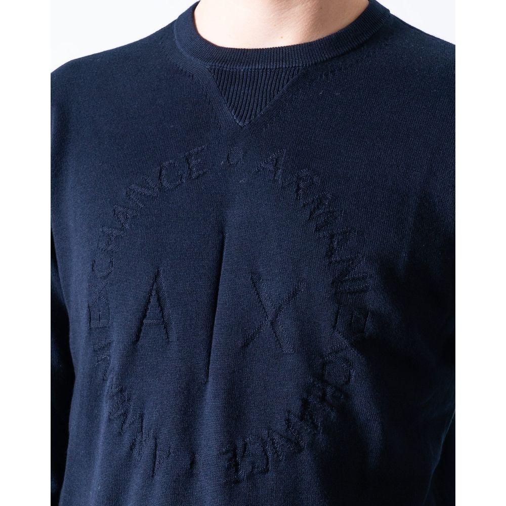 Armani Exchange Blue Cotton T-Shirt Armani Exchange