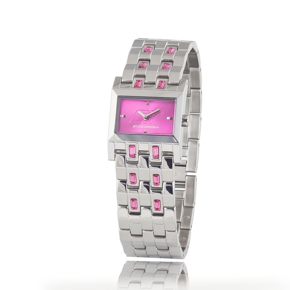 Chronotech Silver Stainless Steel Bracelet Watch