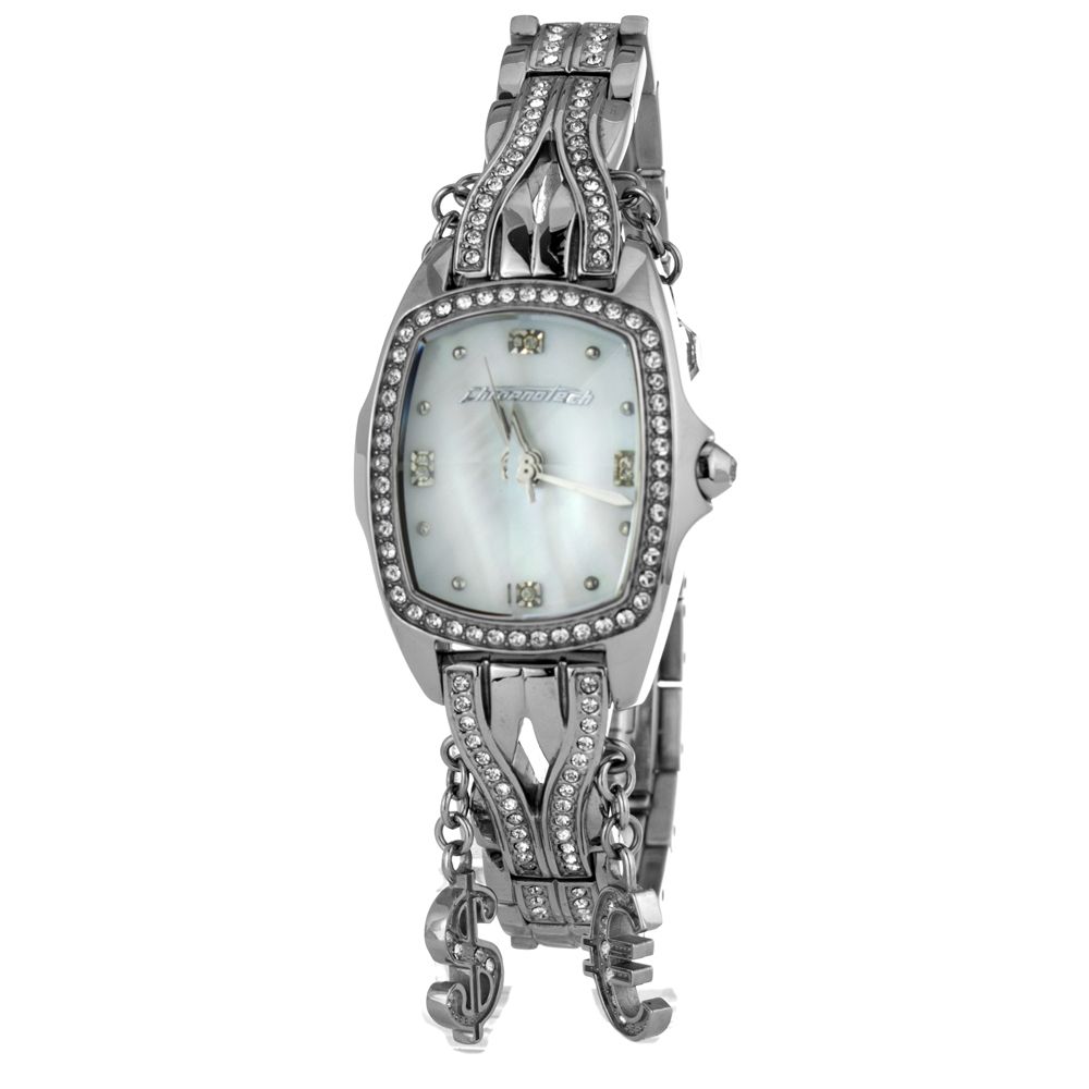 Chronotech Silver Stainless Steel Bracelet Watch