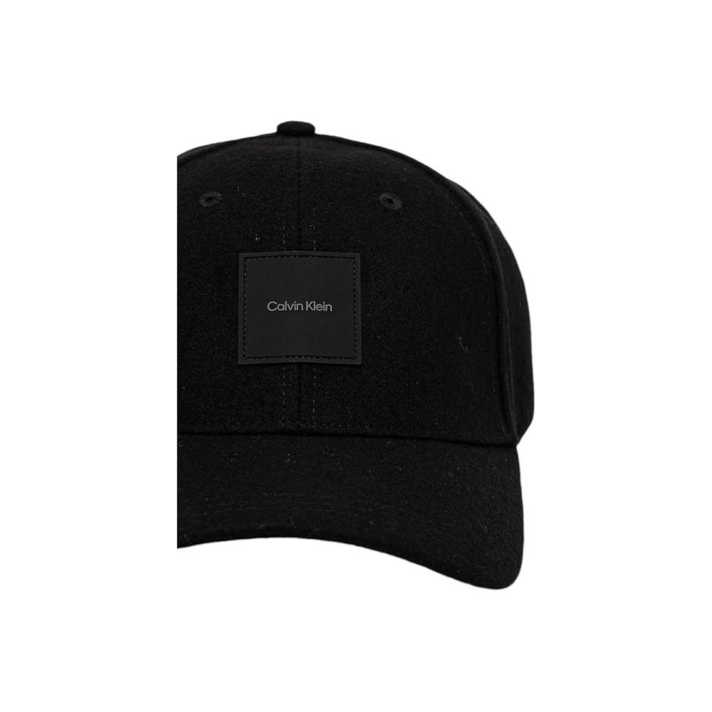 Calvin Klein Black Wool Hats & Cap Calvin Klein