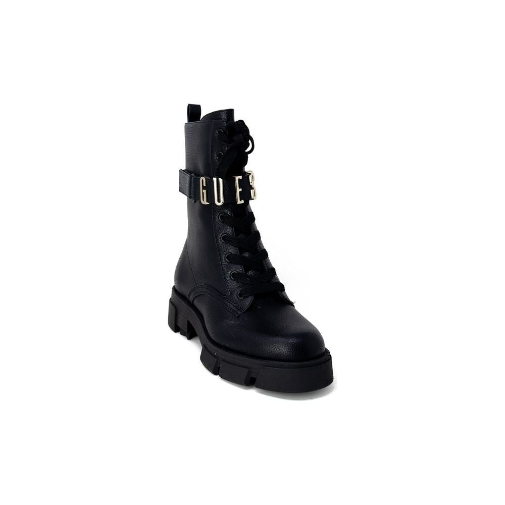 Guess Black Synthetic Leather Boot Guess