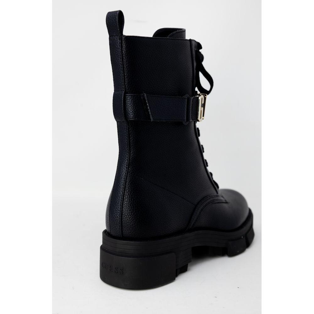 Guess Black Synthetic Leather Boot Guess