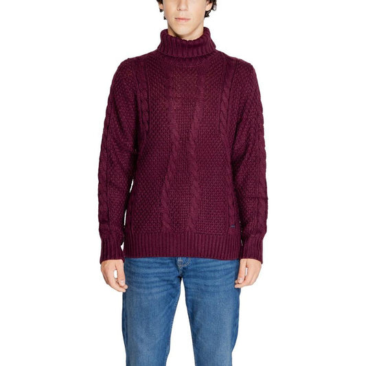 Gianni Lupo Bordeaux Polyester Sweater Gianni Lupo