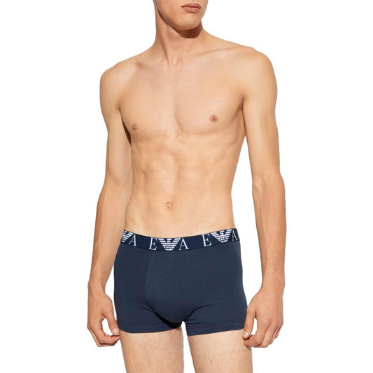 Emporio Armani Underwear Blue Cotton Underwear Emporio Armani Underwear