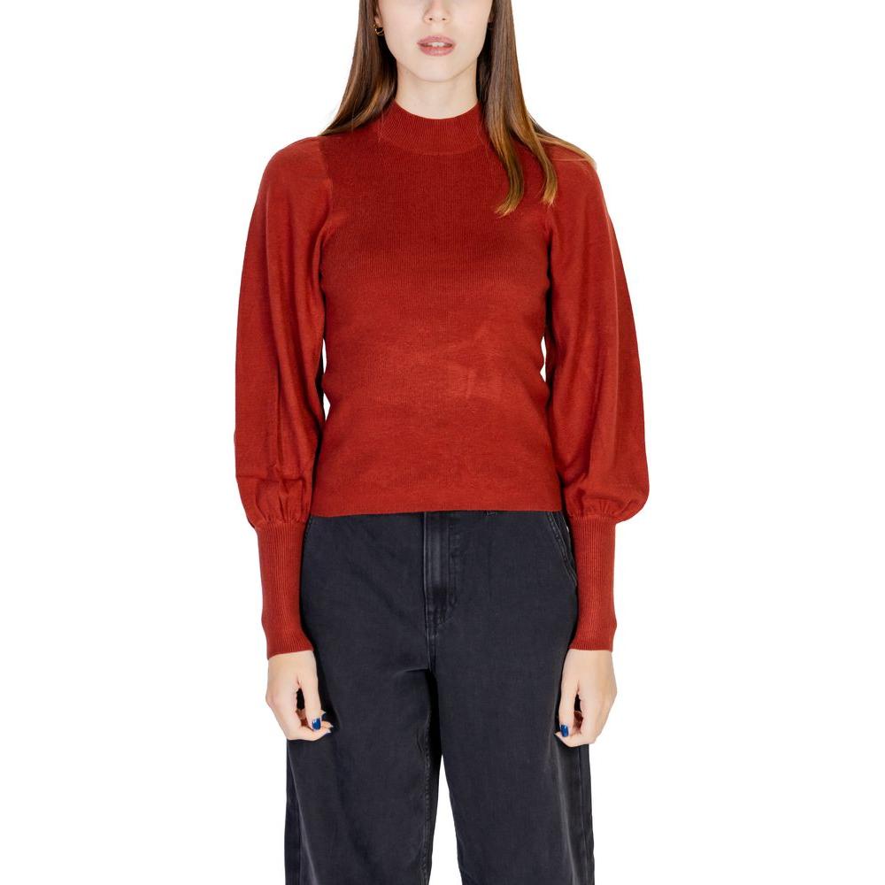 Vero Moda Red Viscose Tops & T-Shirt Vero Moda