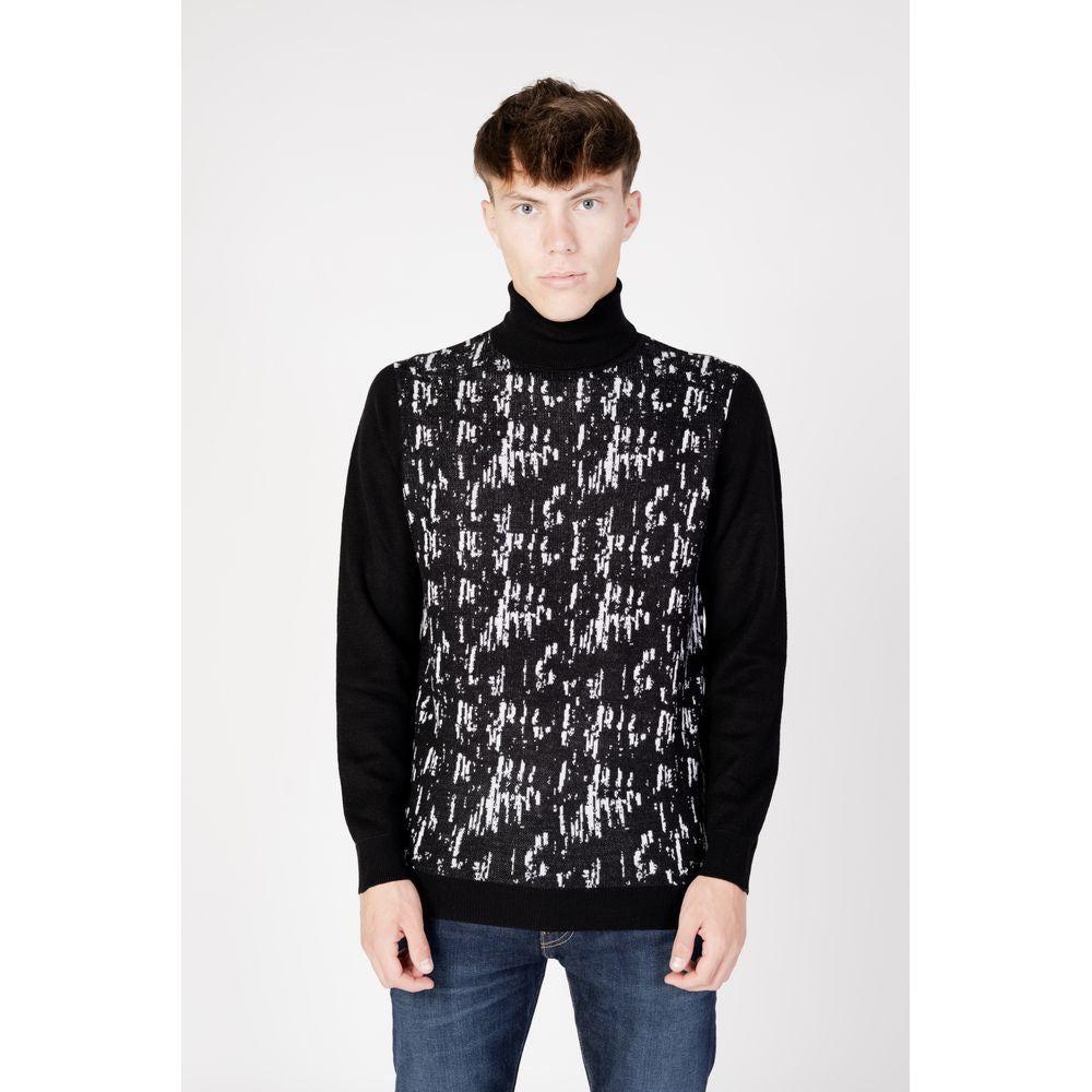 Antony Morato Black Wool Sweater Antony Morato