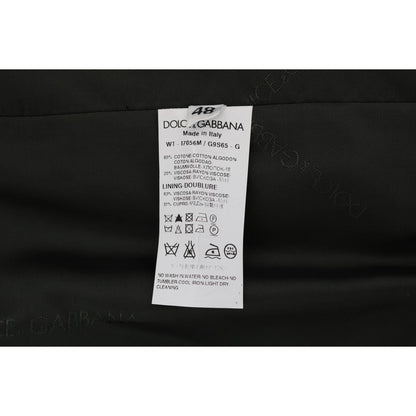 Dolce & Gabbana Black STAFF Cotton Striped Vest 1728,20% Viscose,67345645728,Black,Clothing,Dolce & Gabbana,IT52 | XL,Material: 80% Cotton,Men,Men - Clothing,New with tags,Suits & Blazers - Clothing,Vests - Men - Clothing,Waistcoats - Suits & Blazers - Cl