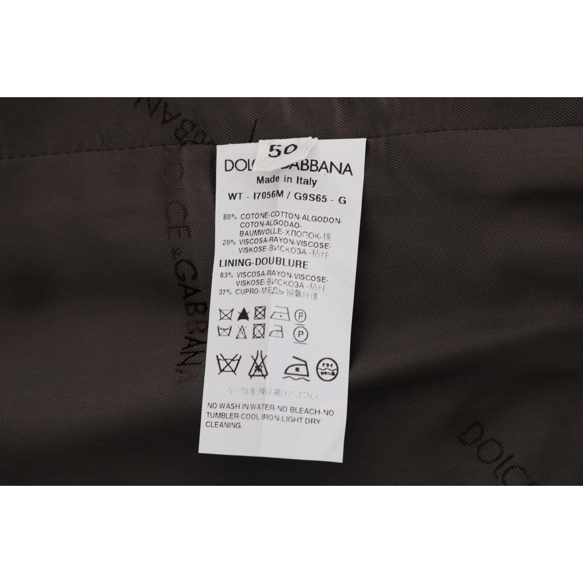 Dolce & Gabbana Gray STAFF Cotton Striped Vest 1728,20% Viscose,67345645728,Clothing,Dolce & Gabbana,Gray,IT50 | L,Material: 80% Cotton,Men,Men - Clothing,New with tags,Suits & Blazers - Clothing,Vests - Men - Clothing,Waistcoats - Suits & Blazers - Cloth