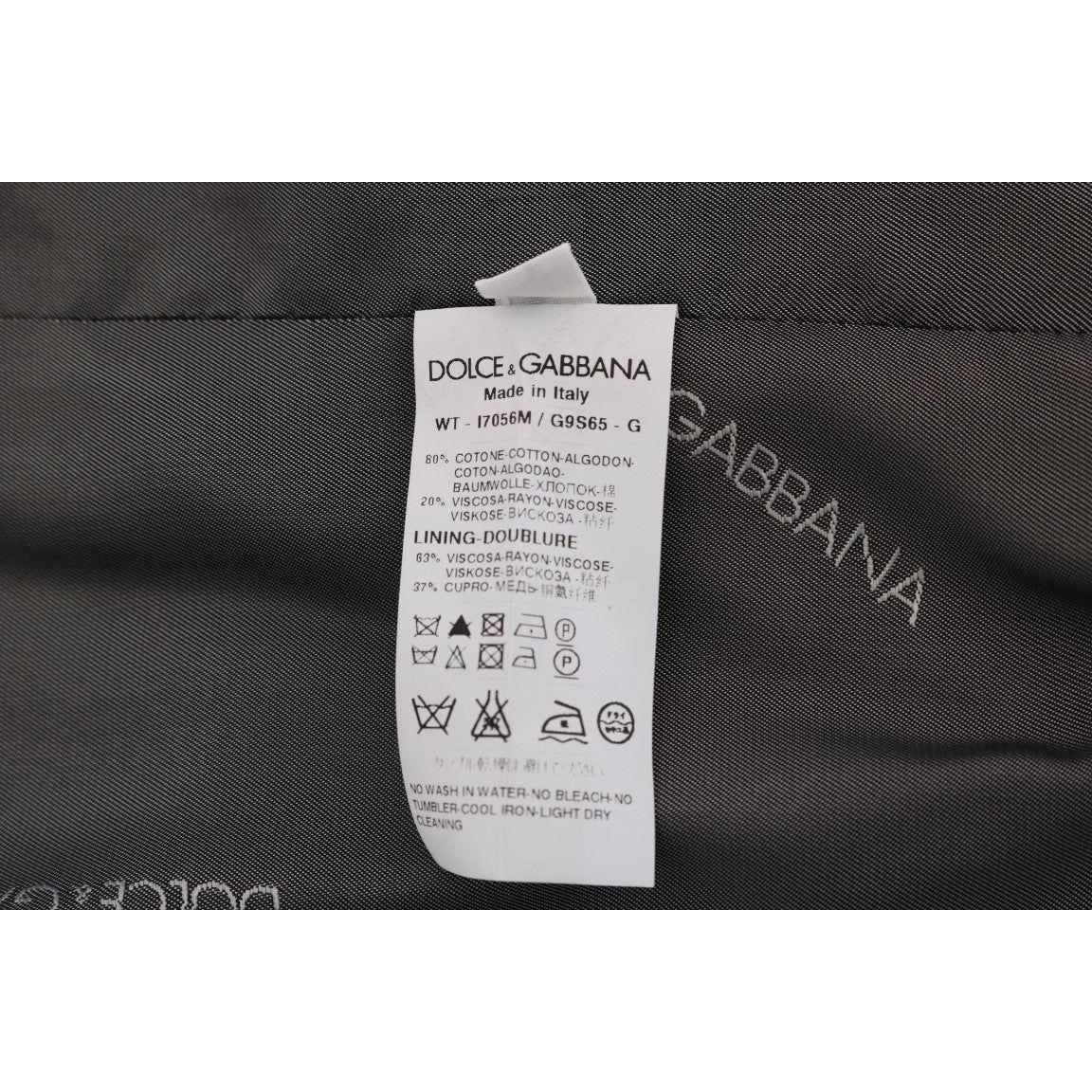 Dolce & Gabbana Gray STAFF Cotton Striped Vest 1728,20% Viscose,67345645728,Clothing,Dolce & Gabbana,Gray,IT50 | L,Material: 80% Cotton,Men,Men - Clothing,New with tags,Suits & Blazers - Clothing,Vests - Men - Clothing,Waistcoats - Suits & Blazers - Cloth