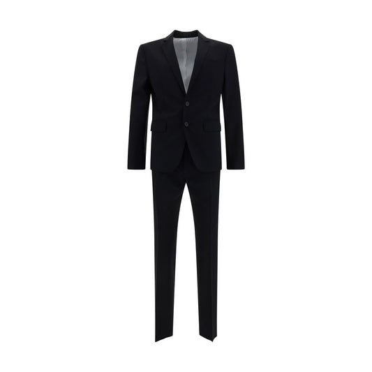 Dsquared² Blue Fleece Wool Two-Piece Suit
