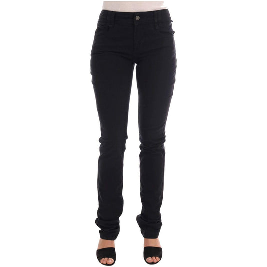 John Galliano Chic Black Regular Fit Denim Jeans Jeans & Pants John Galliano