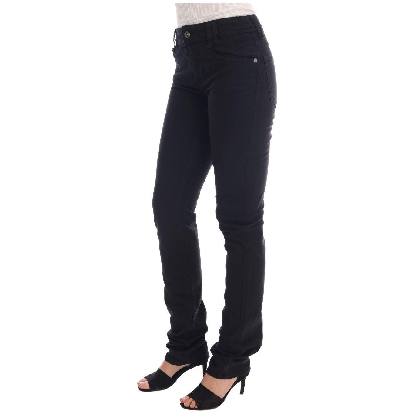 John Galliano Black Cotton Denim Stretch Regular Fit Jeans 1% Elastane,1728,67345645728,Black,Clothing,Jeans & Pants - Women - Clothing,Jeans Denim - Clothing,John Galliano,Material: 99% Cotton,New with tags,Relaxed Fit Jeans - Jeans Denim - Clothing,Skin