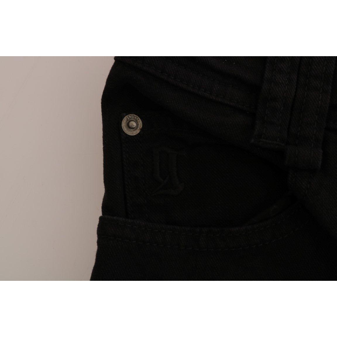 John Galliano Black Cotton Denim Stretch Regular Fit Jeans 1% Elastane,1728,67345645728,Black,Clothing,Jeans & Pants - Women - Clothing,Jeans Denim - Clothing,John Galliano,Material: 99% Cotton,New with tags,Relaxed Fit Jeans - Jeans Denim - Clothing,Skin
