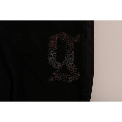 John Galliano Black Cotton Denim Stretch Regular Fit Jeans 1% Elastane,1728,67345645728,Black,Clothing,Jeans & Pants - Women - Clothing,Jeans Denim - Clothing,John Galliano,Material: 99% Cotton,New with tags,Relaxed Fit Jeans - Jeans Denim - Clothing,Skin