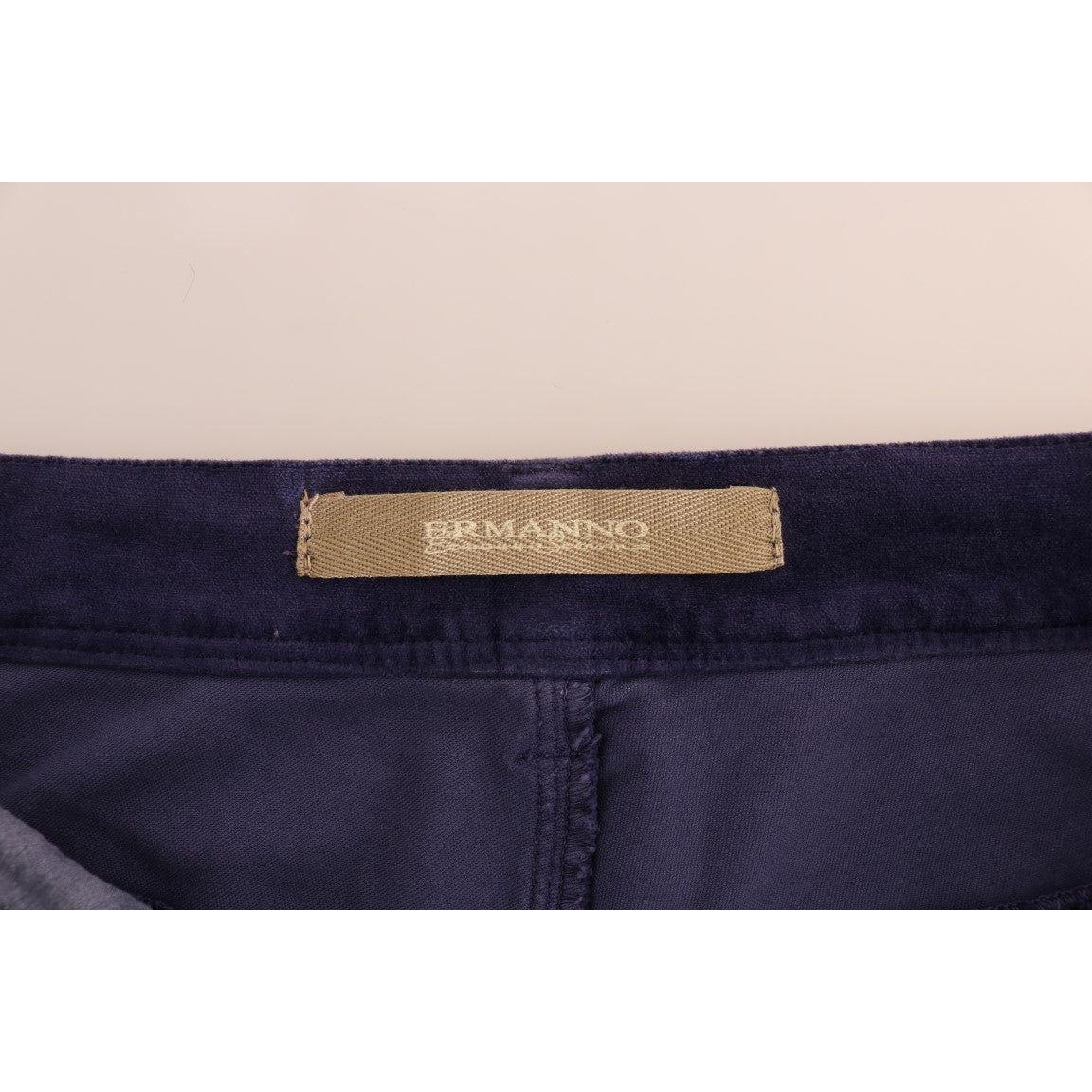 بنطلون كوردروي أرجواني أنيق من Ermanno Scervino