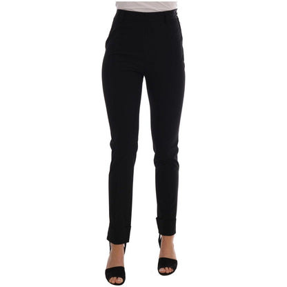 Ermanno Scervino Black Stretch Leggings Pants Ermanno Scervino