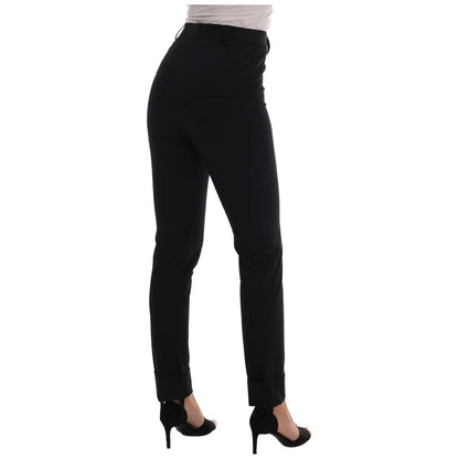 Ermanno Scervino Black Stretch Leggings Pants Ermanno Scervino