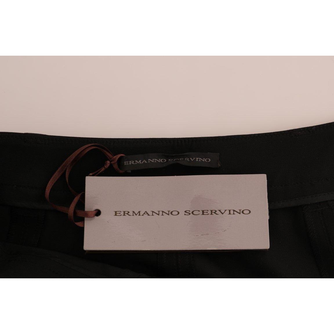 Ermanno Scervino Black Stretch Leggings Pants Ermanno Scervino