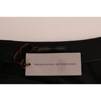 Ermanno Scervino Black Stretch Leggings Pants Ermanno Scervino