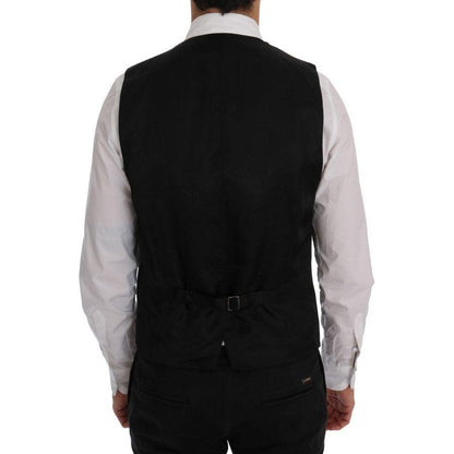 Dolce & Gabbana Blue Wool Stretch Vest 1728,3% Elastane,67345645728,Blue,Clothing,Dolce & Gabbana,IT50 | L,Material: 97% Wool,Men,Men - Clothing,New with tags,Suits & Blazers - Clothing,Vests - Men - Clothing,Waistcoats - Suits & Blazers - Clothing