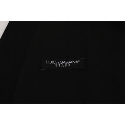 Dolce & Gabbana Black STAFF Wool Stretch Vest 1728,3% Elastane,67345645728,Black,Clothing,Dolce & Gabbana,IT50 | L,Material: 97% Wool,Men,Men - Clothing,New with tags,Suits & Blazers - Clothing,Vests - Men - Clothing,Waistcoats - Suits & Blazers - Clothin
