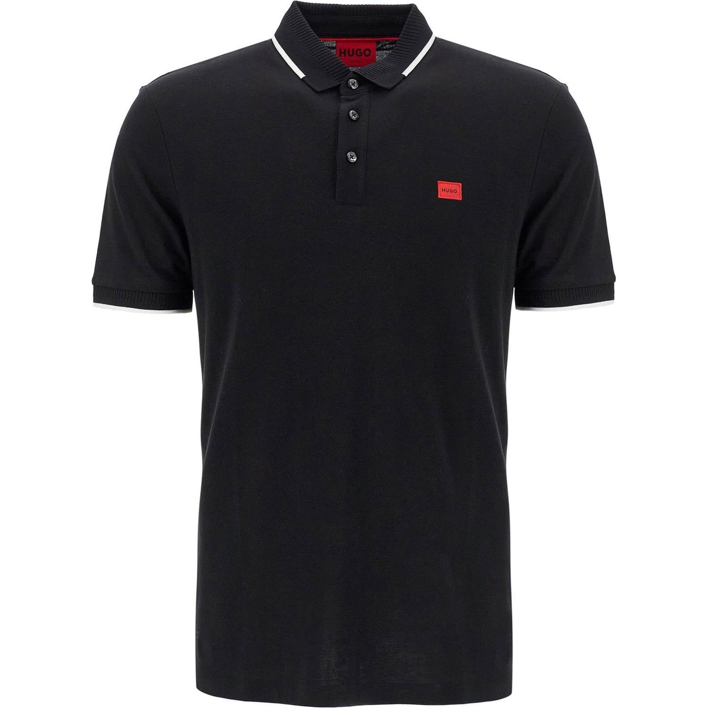 Hugo polo shirt with contrasting finishing details Topwear Hugo