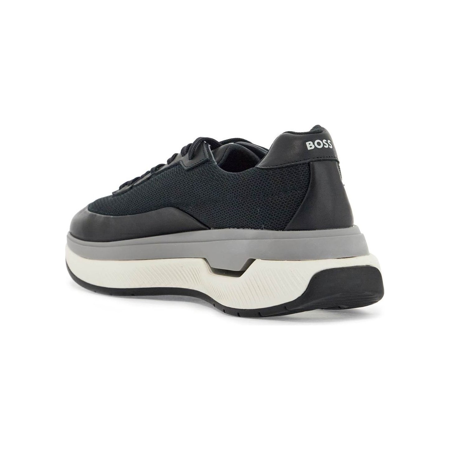 Boss sneakers void_runn_ltny dark blue mix materials rubber sole