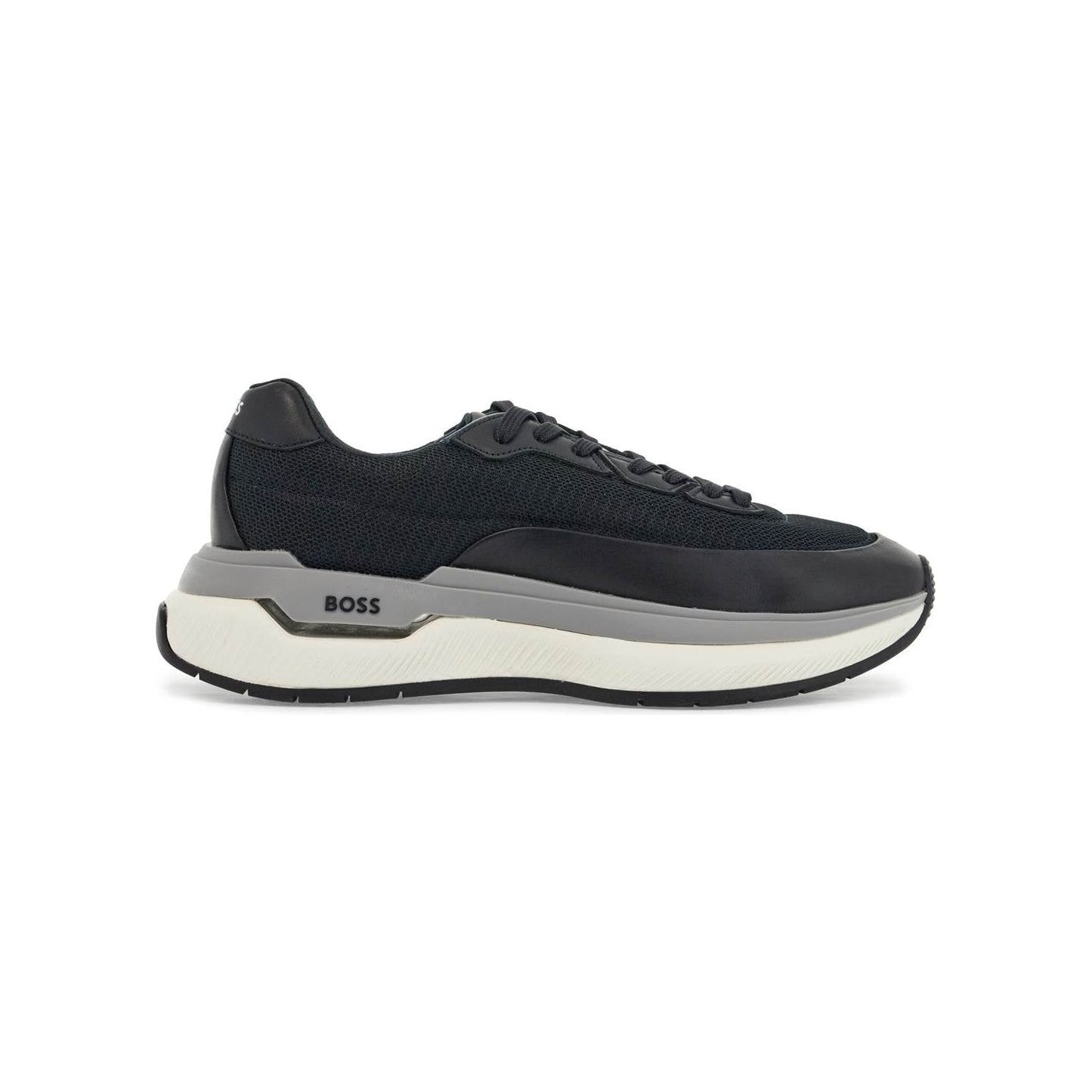 Boss sneakers void_runn_ltny dark blue mix materials rubber sole