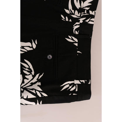 Dolce & Gabbana Black Tree Cotton Stretch Pants 1728,3% Elastane (stretch),67345645728,Black,Casual Pants - Pants - Clothing,Clothing,Dolce & Gabbana,IT44 | XS,Jeans & Pants - Men - Clothing,Material: 97% Cotton,Men,Men - Clothing,New with tags,Pants - Cl