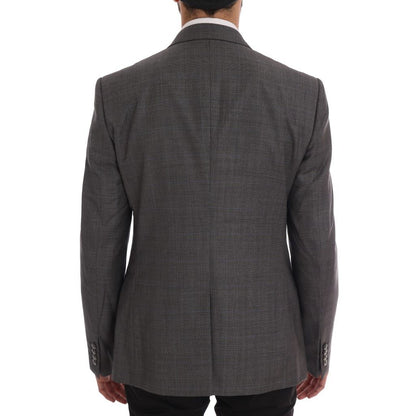 Dolce & Gabbana Gray Wool MARTINI Slim Blazer