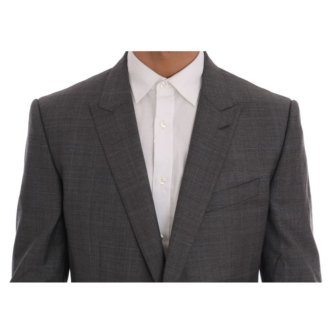 Dolce & Gabbana Gray Wool MARTINI Slim Blazer
