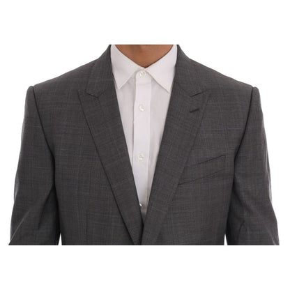 Dolce & Gabbana Gray Wool MARTINI Slim Blazer