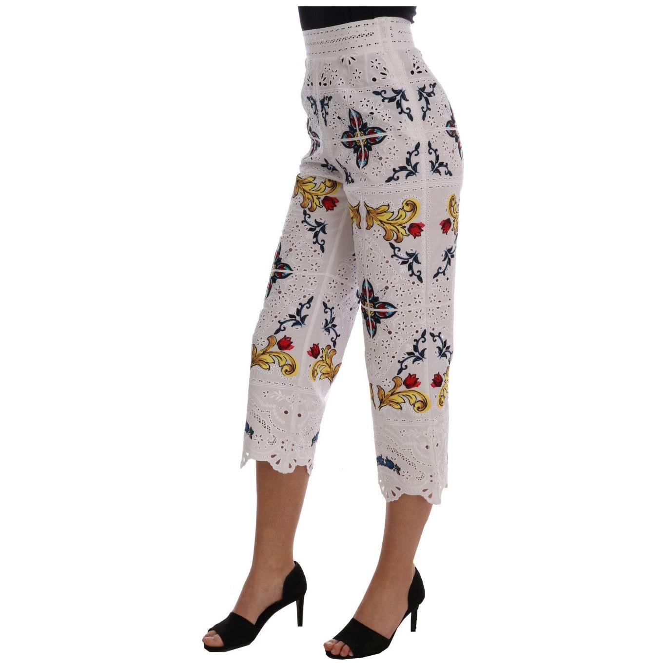 Dolce & Gabbana Majolica Embroidered Capri Elegance Dolce & Gabbana