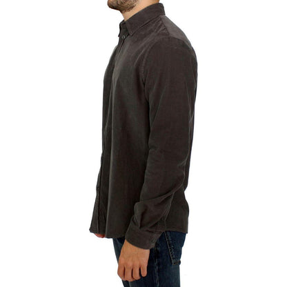 GF Ferre Green Button Front Cotton Casual Shirt 1728,67345645728,Clothing,Dress Shirts - Shirts - Clothing,GF Ferre,Green,IT48 | M,Material: 100% Cotton,Men,Men - Clothing,New with tags,Shirts - Clothing,Shirts - Men - Clothing