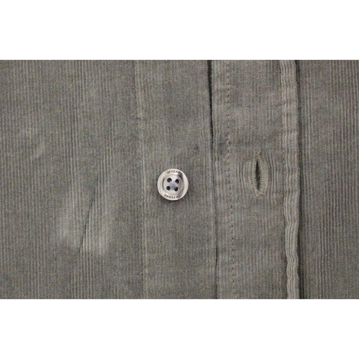 GF Ferre Green Button Front Cotton Casual Shirt 1728,67345645728,Clothing,Dress Shirts - Shirts - Clothing,GF Ferre,Green,IT48 | M,Material: 100% Cotton,Men,Men - Clothing,New with tags,Shirts - Clothing,Shirts - Men - Clothing