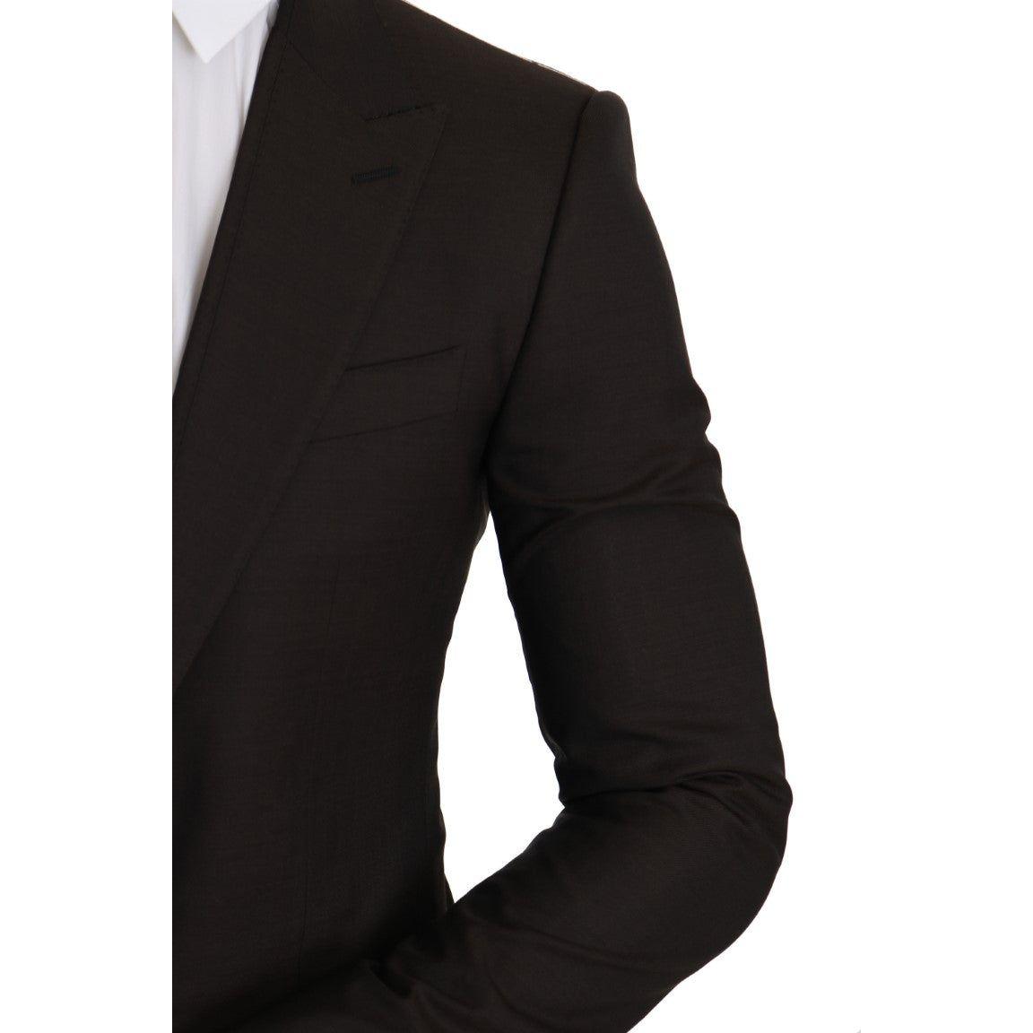 Dolce & Gabbana Brown Wool SICILIA Jacket Coat Blazer 1728,67345645728,Blazers - Men - Clothing,Blazers - Suits & Blazers - Clothing,Brown,Clothing,Dolce & Gabbana,IT44 | XS,Material: 100% lana virgen,Men,Men - Clothing,New with tags,Suits & Blazers - Clo
