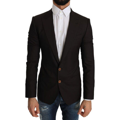 Dolce & Gabbana Brown Wool SICILIA Jacket Coat Blazer 1728,67345645728,Blazers - Men - Clothing,Blazers - Suits & Blazers - Clothing,Brown,Clothing,Dolce & Gabbana,IT44 | XS,Material: 100% lana virgen,Men,Men - Clothing,New with tags,Suits & Blazers - Clo