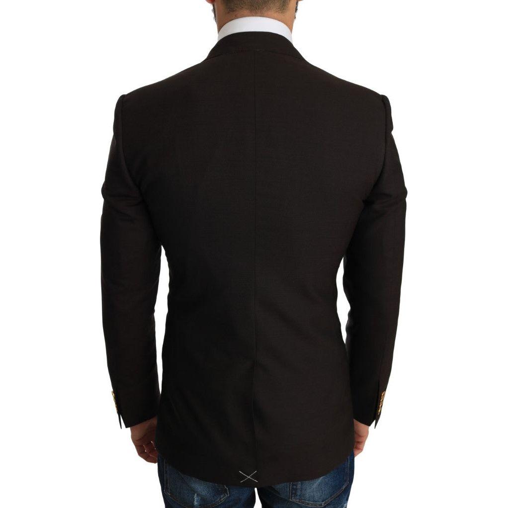 Dolce & Gabbana Brown Wool SICILIA Jacket Coat Blazer