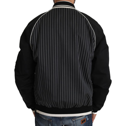 Dolce & Gabbana Black DD58 SG62 Sequined Beaded Jacket 10% Silk,1728,2% Elastan,67345645728,Black,Bombers - Jackets & Coats - Clothing,Clothing,Dolce & Gabbana,IT52 | XL,Jackets & Coats - Clothing,Jackets - Men - Clothing,Material: 88% Cotton,Men,Men - Cl