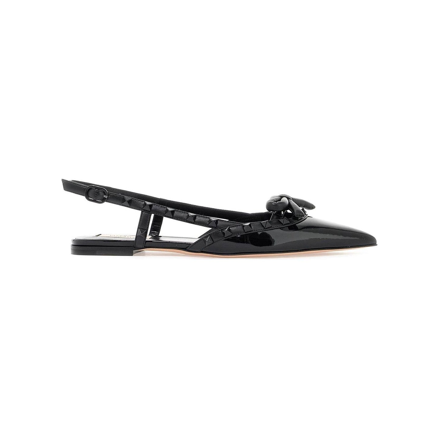 Valentino Garavani rockstud bow slingback Flat Shoes Valentino Garavani