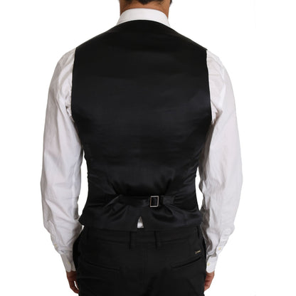 Dolce & Gabbana Gray Wool Double Breasted Waistcoat Vest 1728,67345645728,Clothing,Dolce & Gabbana,Gray,IT46 | S,Material: 100% Virgin wool,Men,Men - Clothing,New with tags,Suits & Blazers - Clothing,Vests - Men - Clothing,Waistcoats - Suits & Blazers - C
