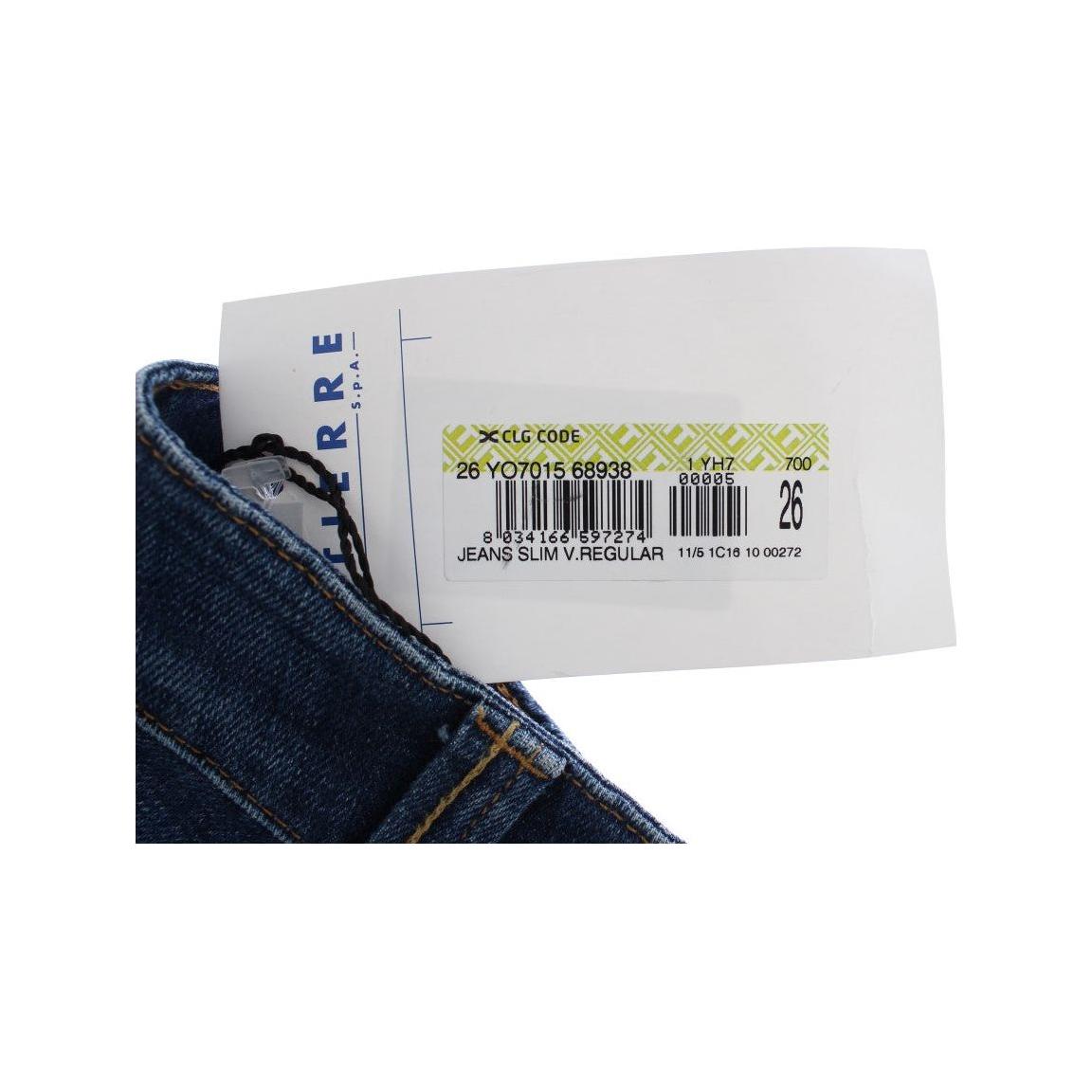 بنطلون جينز كافالي الأنيق ذو الخصر المنخفض