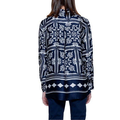 Street One Blue Viscose Blouse