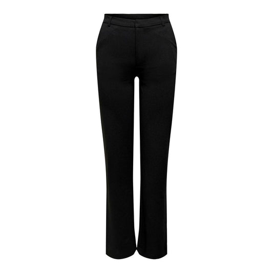 Jacqueline De Yong Black Elastane Jeans & Pant Jacqueline De Yong