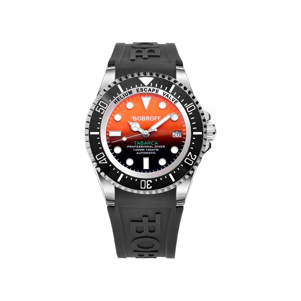 Bobroff Black Rubber Watch Bobroff