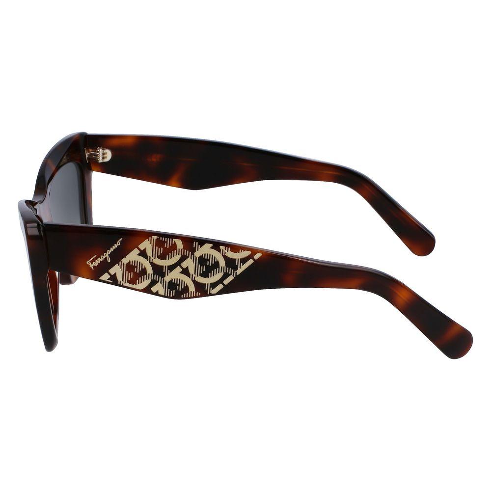 Ferragamo Brown Recycled Acetate Sunglasses Ferragamo